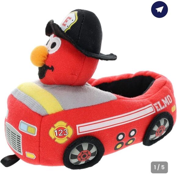 Kids Fire Truck Slippers - Red - Picture 1 of 8